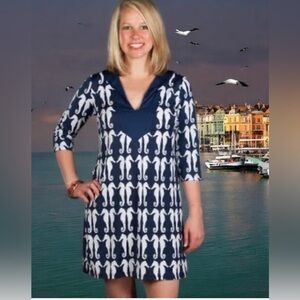 Tracy Negoshian seahorse print dress